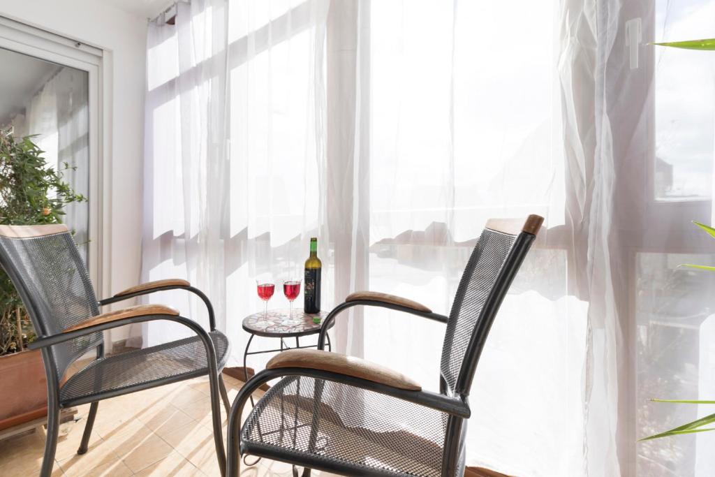 Posezení v ubytování Apartments am Tor