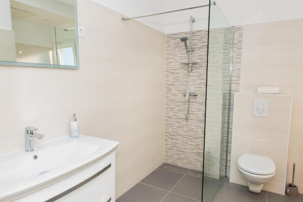 Koupelna v ubytování Apartman Franko