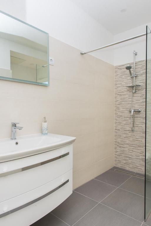 Koupelna v ubytování Apartman Franko