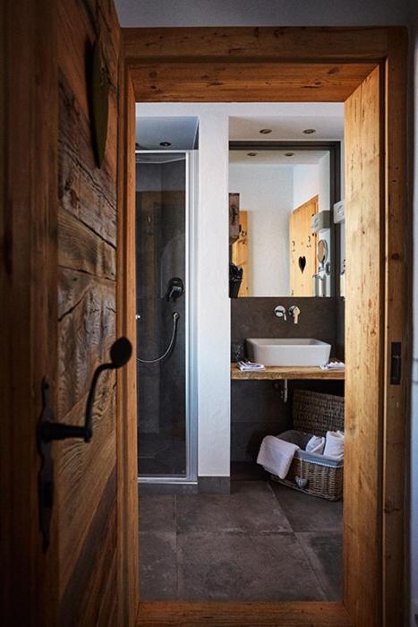 Koupelna v ubytování Hotel Garni Eder