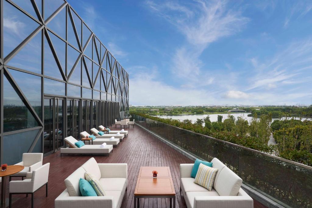 Balkón nebo terasa v ubytování Hyatt Regency Shanghai Jiading