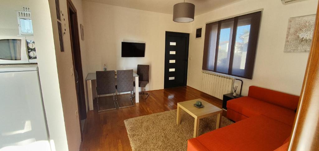 Kuchyň nebo kuchyňský kout v ubytování AURA Residence