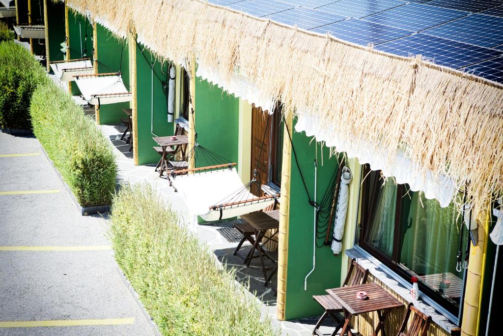 Restaurace v ubytování Bamboohouse Motel Riazzino