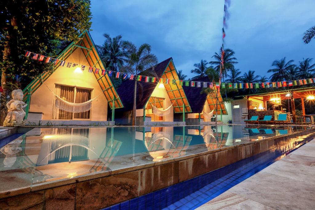 Bazén v ubytování Makarma Resort Lombok nebo v jeho okolí