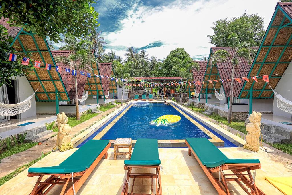 Bazén v ubytování Makarma Resort Lombok nebo v jeho okolí