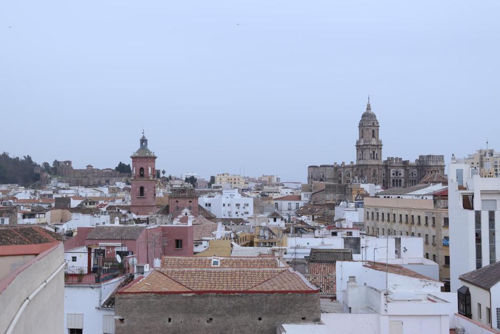 Výhľad na mesto Malaga alebo výhľad na mesto priamo z apartmánu