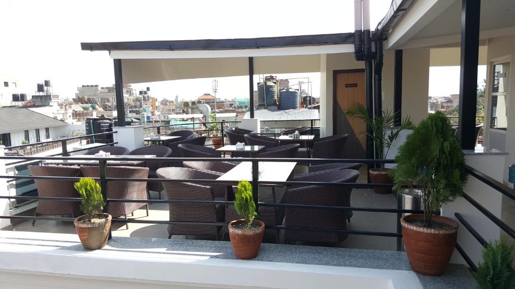 Balkón nebo terasa v ubytování Hotel Bihani