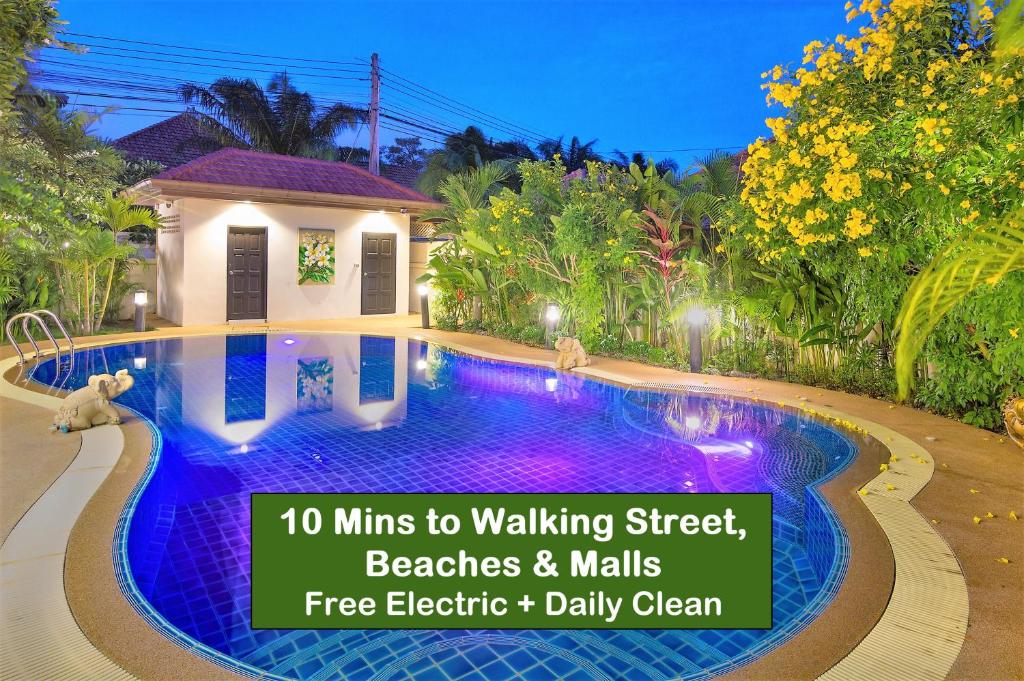 Hồ bơi trong/gần Baan Leelawadee - 4 Bed Villa near Beach Pattaya