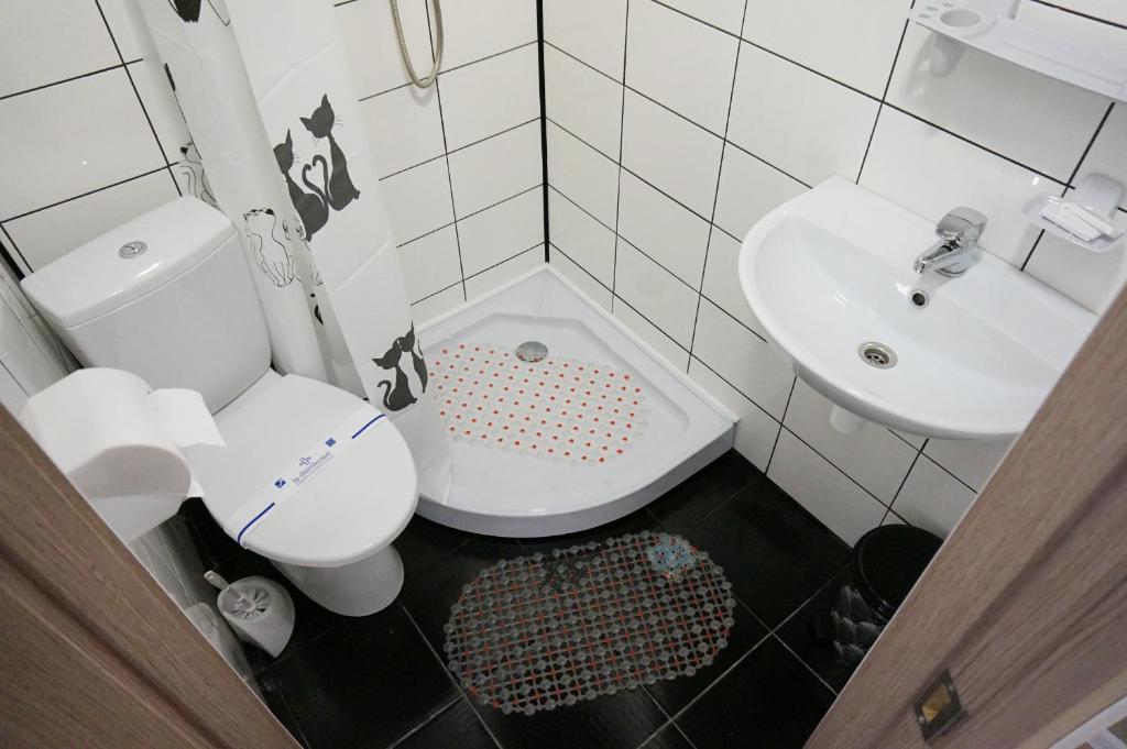 Koupelna v ubytování Kolibri