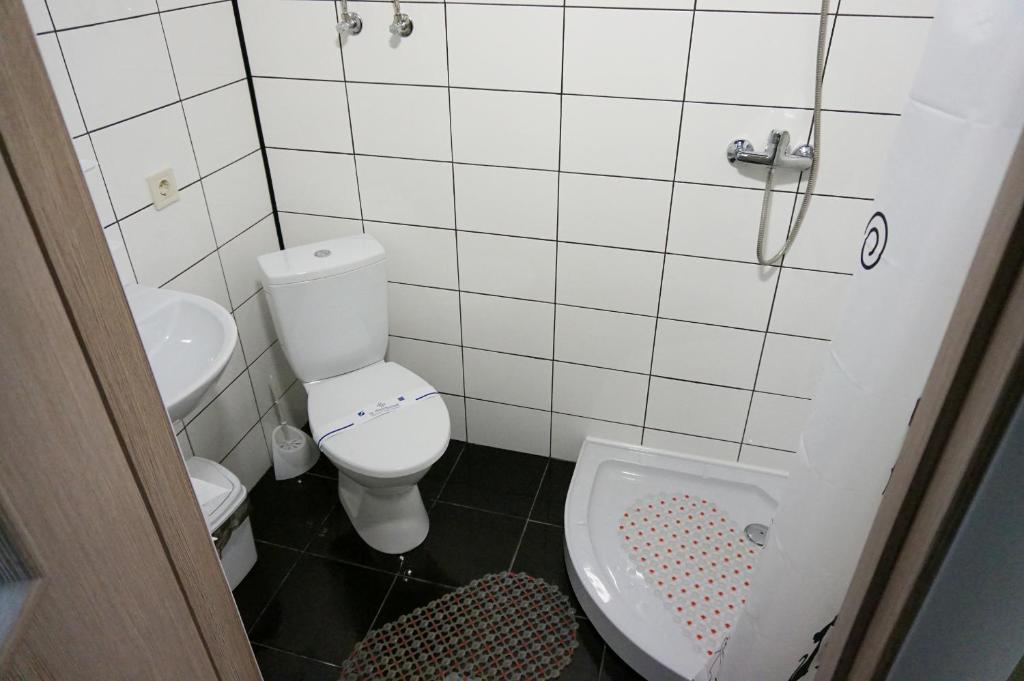 Koupelna v ubytování Kolibri