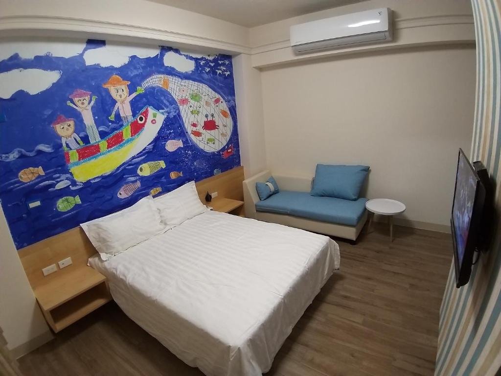 Postel nebo postele na pokoji v ubytování 200km Away From Home Homestay