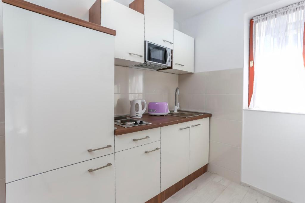 Kuchyň nebo kuchyňský kout v ubytování Guest House Kovacevic