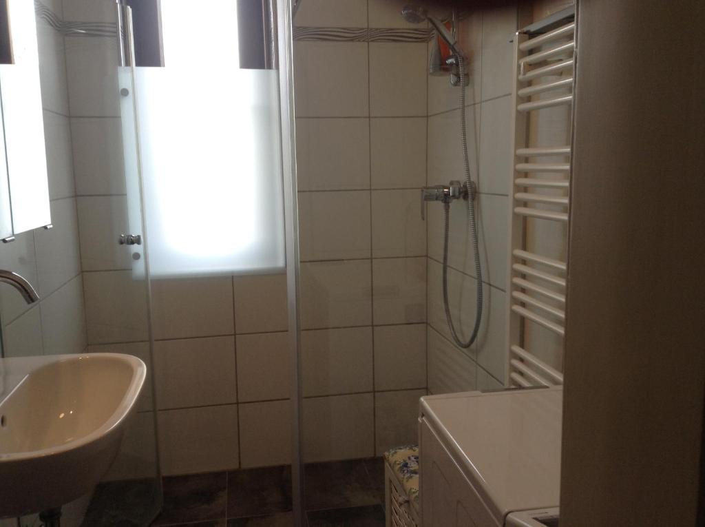 Koupelna v ubytování Ferienhaus Inselweg