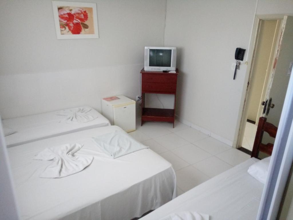 Postel nebo postele na pokoji v ubytování Hotel Mirante B