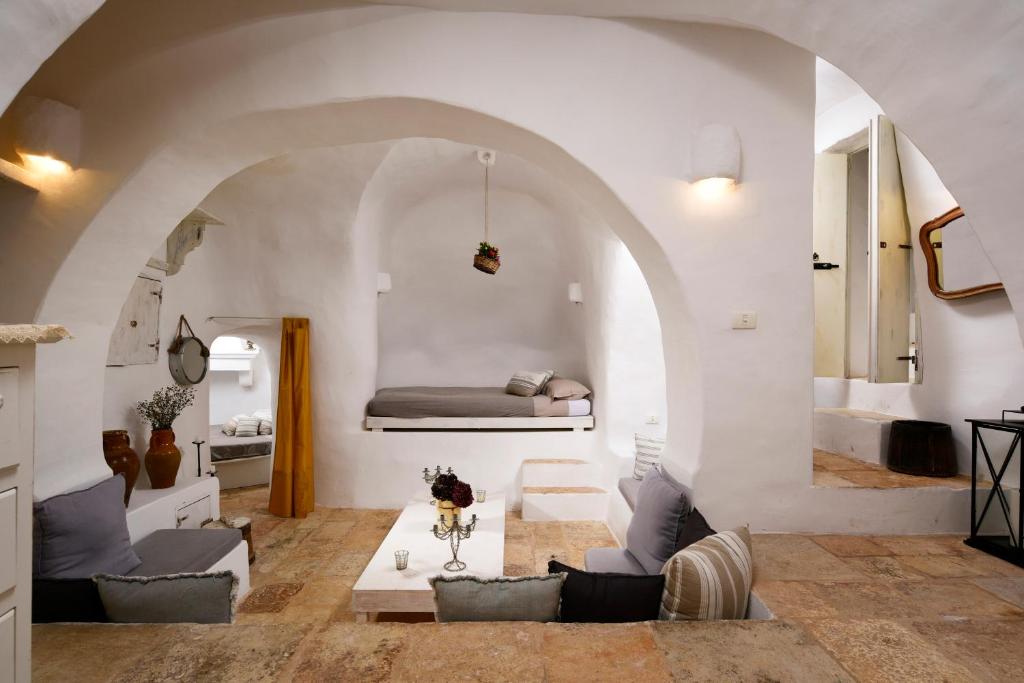 Posezení v ubytování B&B Trullo Barbagiullo