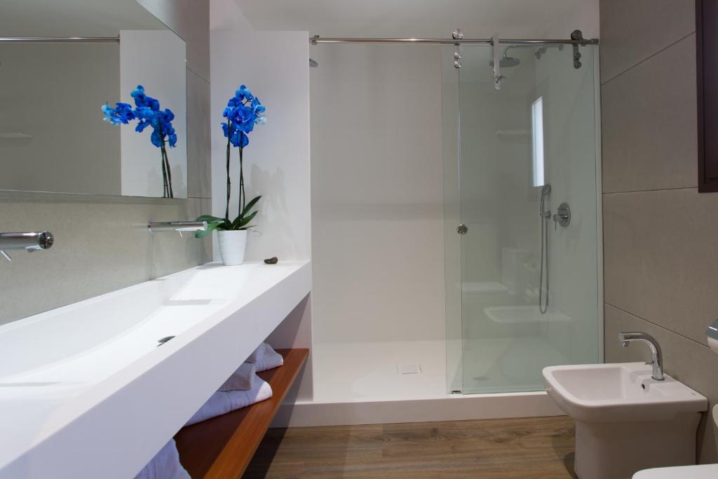 Koupelna v ubytování Hotel Ca Marí