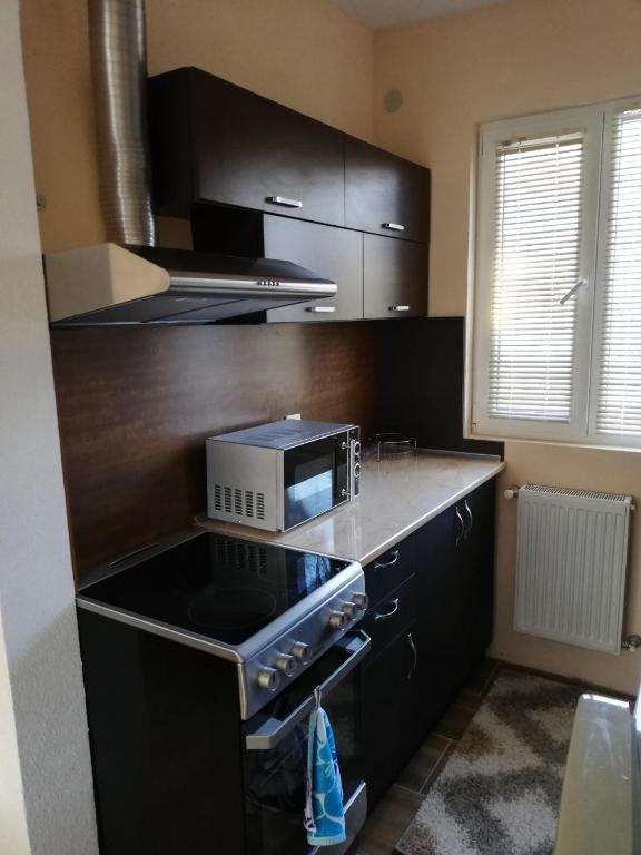 Kuchyň nebo kuchyňský kout v ubytování Villa Simida