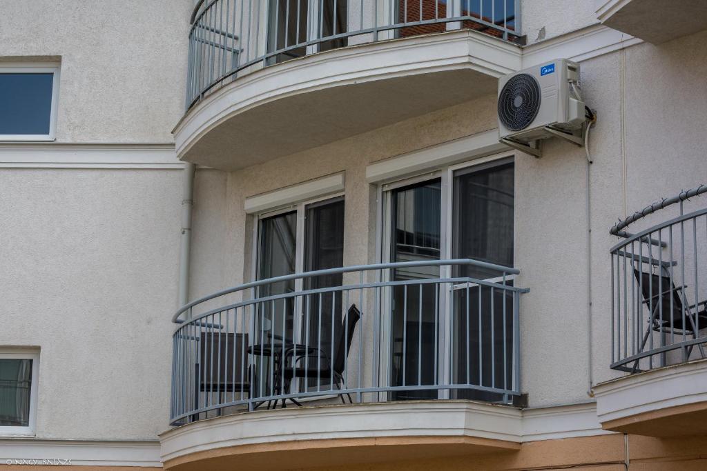 Balkón nebo terasa v ubytování IKON apartman
