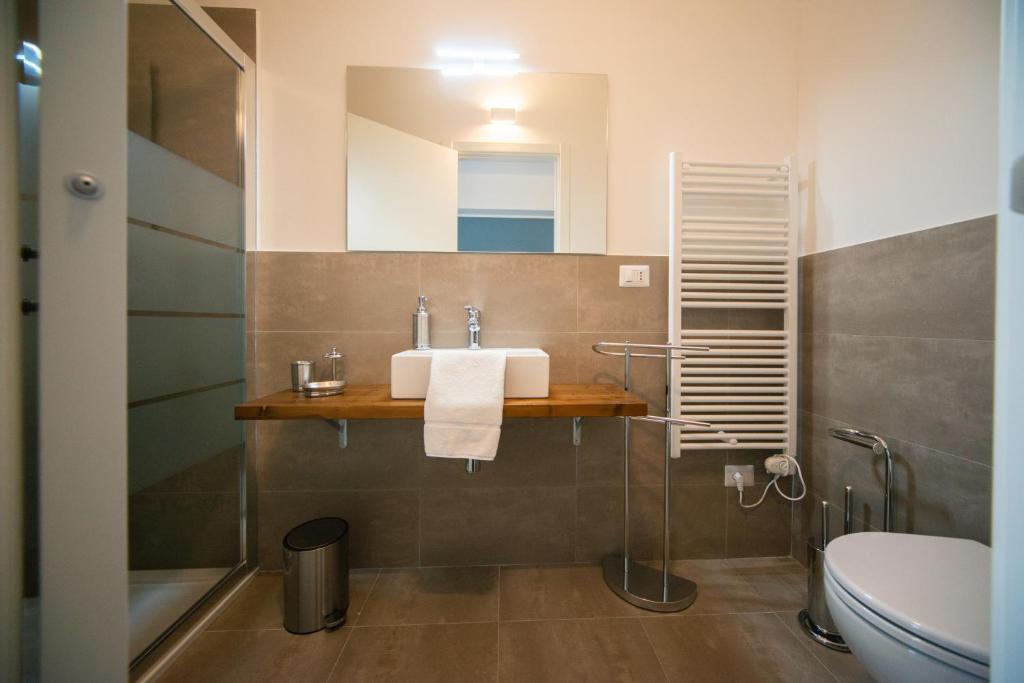 Koupelna v ubytování Casa Stazione