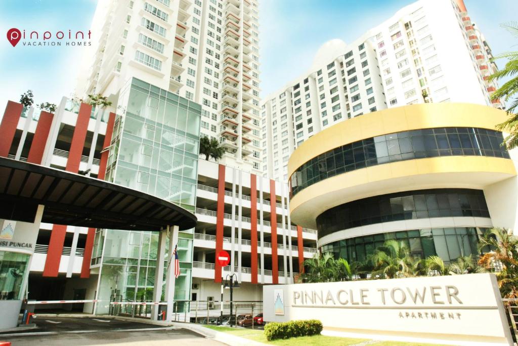 a view of a building with a paradise tower at JB City Pinnacle Tower @Pinpoint Vacation Homes in Johor Bahru