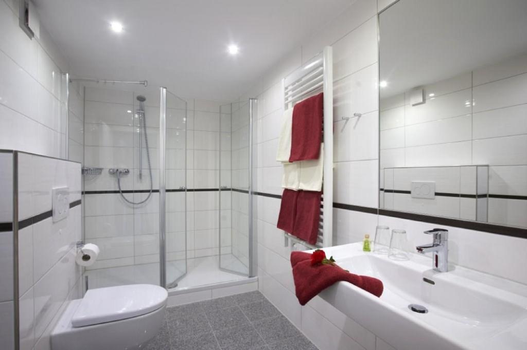 Koupelna v ubytování Hotelgasthof zur Sonne