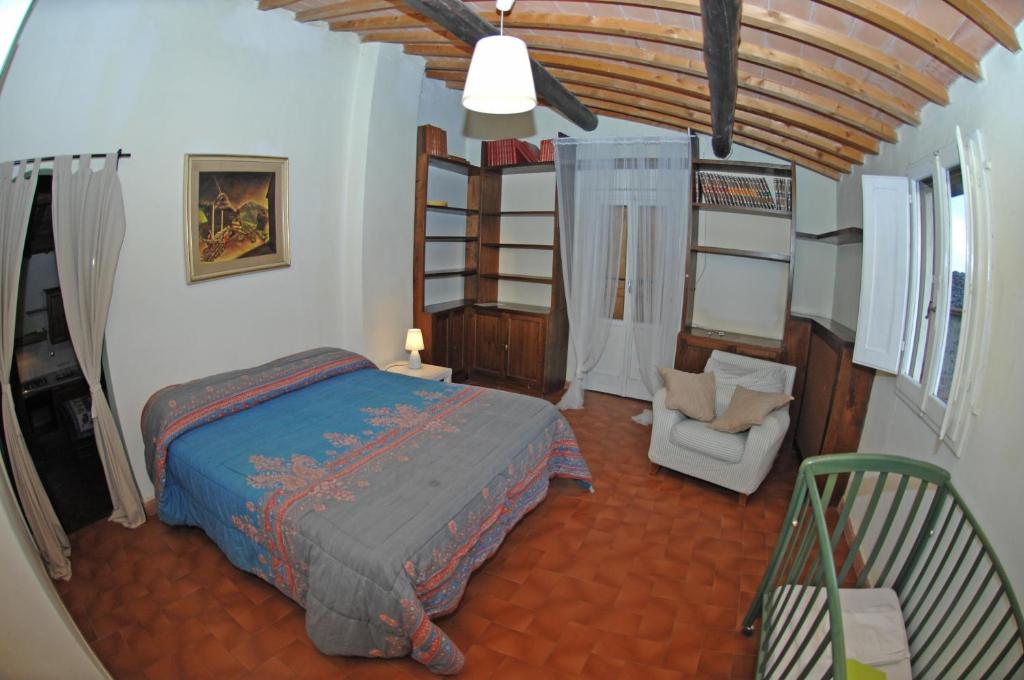 Postel nebo postele na pokoji v ubytování Agriturismo I Poggi