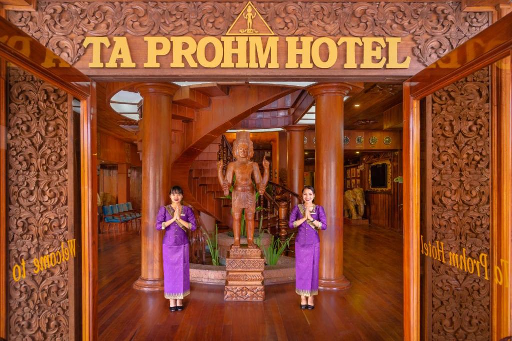 Certifikát, hodnocení, plakát nebo jiný dokument vystavený v ubytování Ta Prohm Hotel & Spa