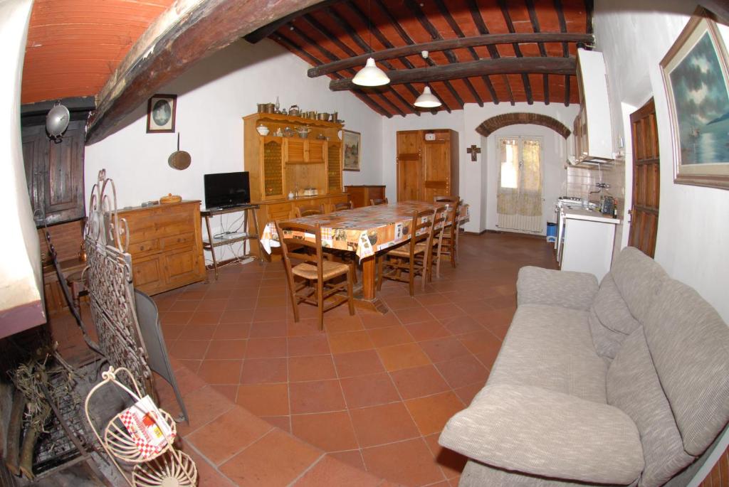 Kuchyň nebo kuchyňský kout v ubytování Agriturismo I Poggi