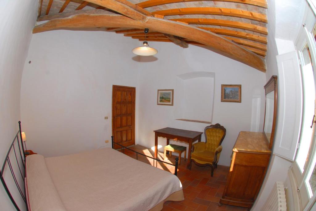 Postel nebo postele na pokoji v ubytování Agriturismo I Poggi