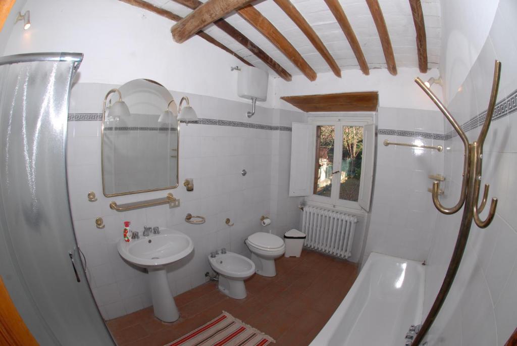 Koupelna v ubytování Agriturismo I Poggi