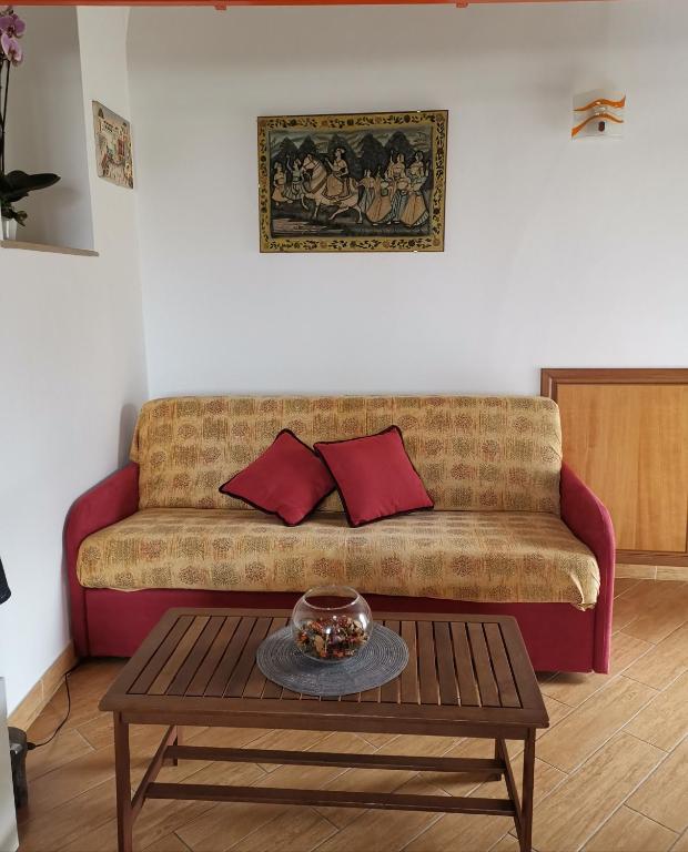 Posezení v ubytování B&b Adele