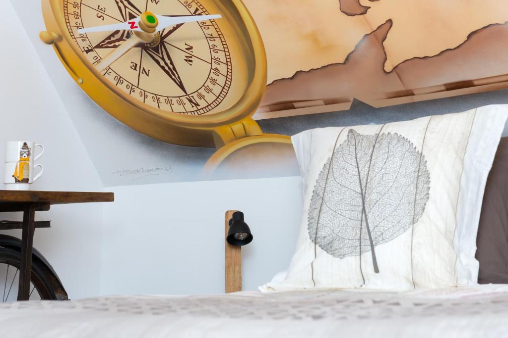 Postel nebo postele na pokoji v ubytování L'Attrap'Rêves : Le confort Hôtelier, la convivialité en plus