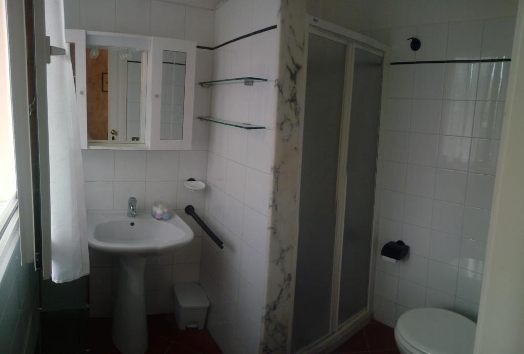 Koupelna v ubytování Villa Fabbri