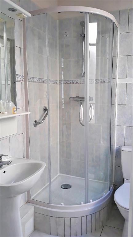 Koupelna v ubytování Hotel Le Reynita
