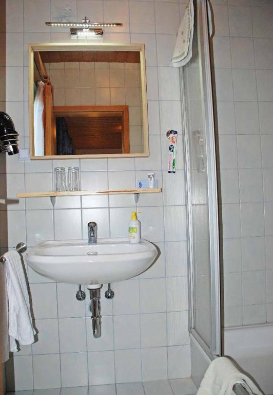 Koupelna v ubytování Pension "Bayerwald"