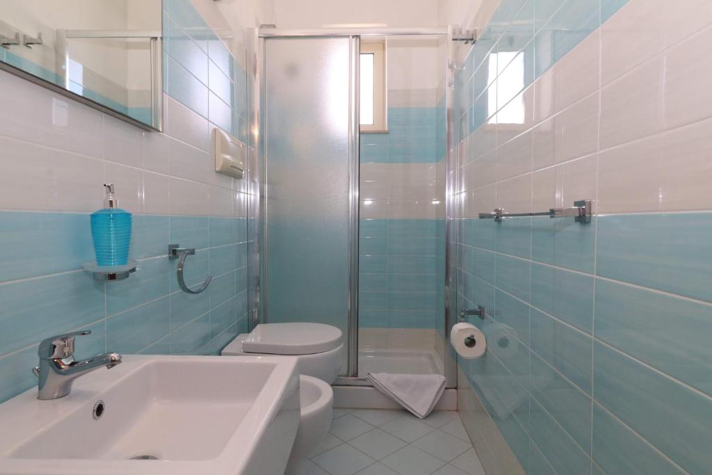 Koupelna v ubytování B&B Spiaggia di Ponente