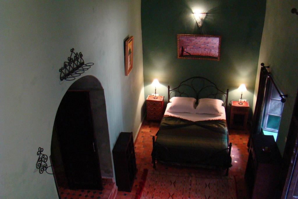 Postel nebo postele na pokoji v ubytování Riad Menthe Et Citron