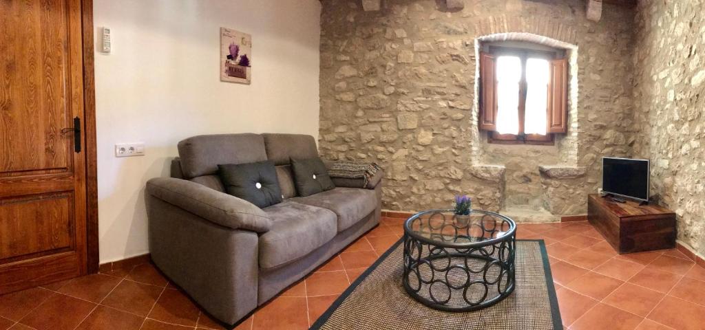 Posezení v ubytování Hostal Can Xicu