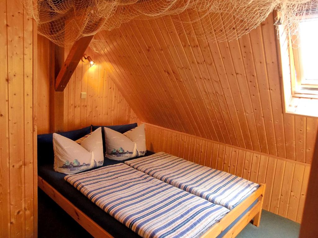 Inselromantik Rügen 객실 침대