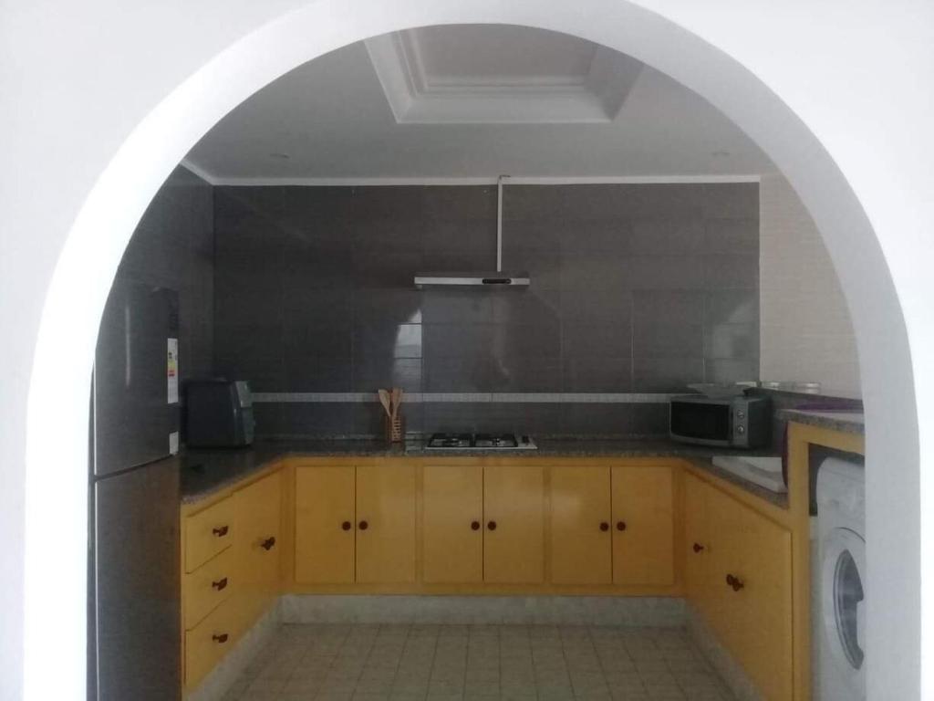 Kuchyň nebo kuchyňský kout v ubytování Appartement Touta écologique familial