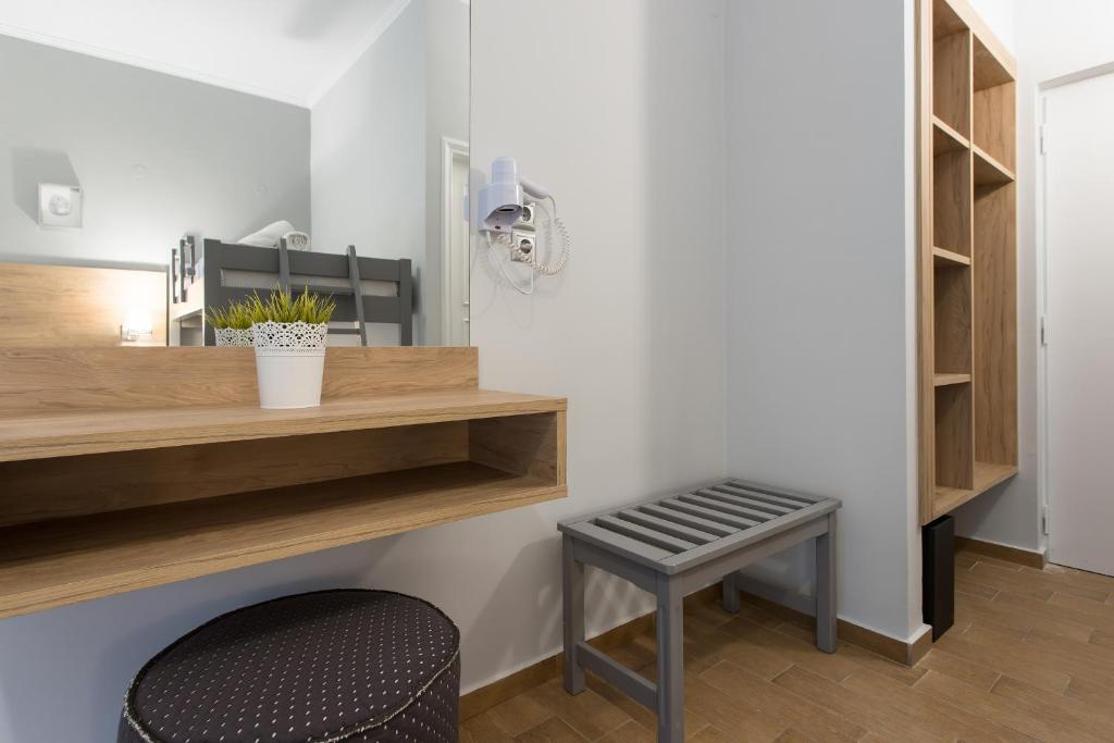 Kuchyň nebo kuchyňský kout v ubytování Georgioupolis Beach Hotel