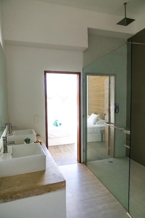 Koupelna v ubytování Hotel La Casa Cielo