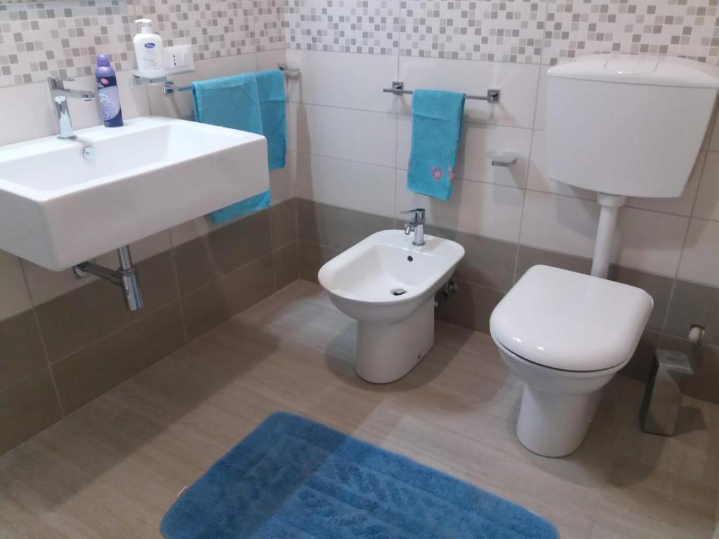 Koupelna v ubytování TORRE SUL MARE affittacamere Ugento