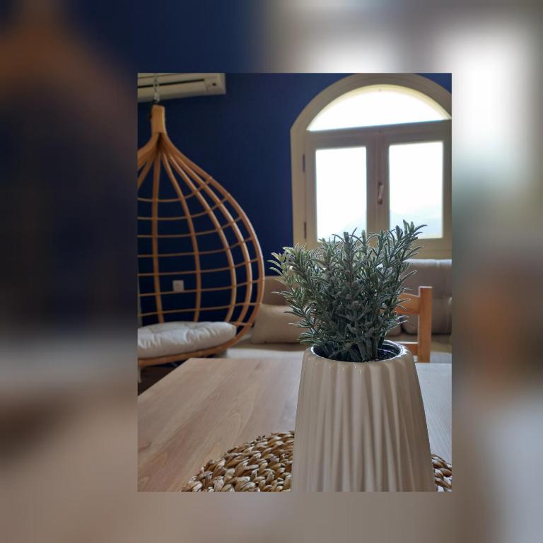 Posteľ alebo postele v izbe v ubytovaní Greek Blue Apartment