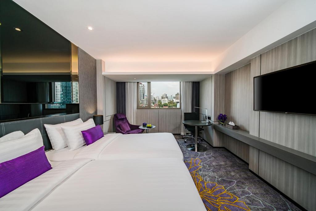 Postel nebo postele na pokoji v ubytování Hotel JAL City Bangkok