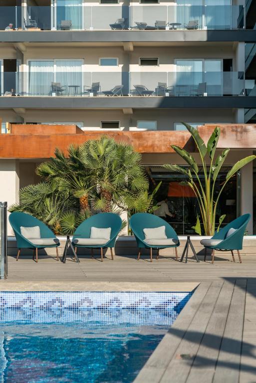 Bazén v ubytování Hotel Eden Soller nebo v jeho okolí