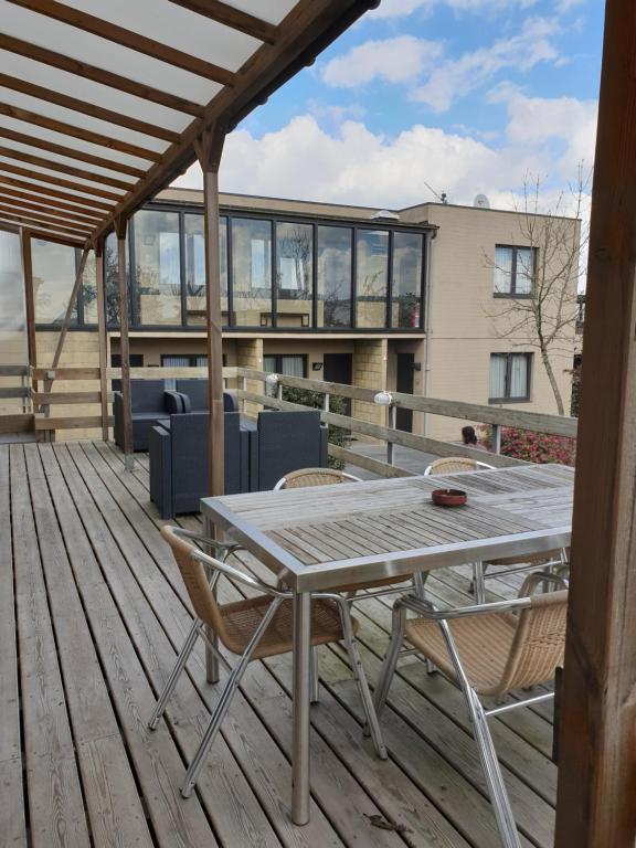Balkón nebo terasa v ubytování Hostellerie Daiseldaele