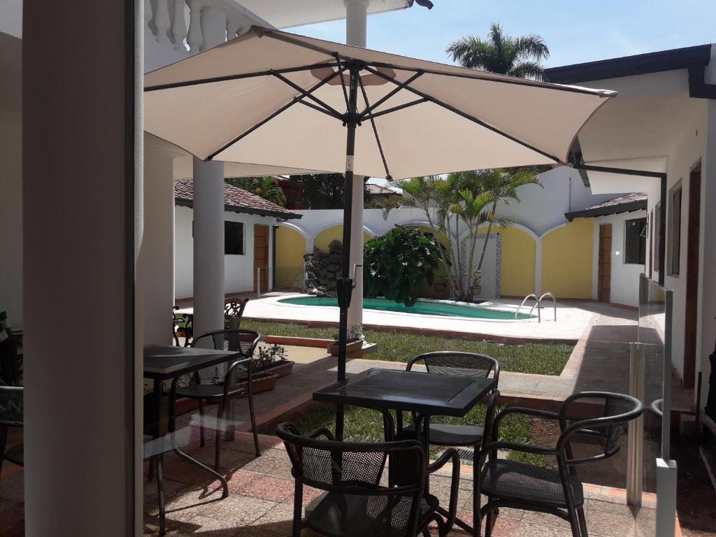 Patio nebo venkovní prostory v ubytování Hotel Casa Jardin