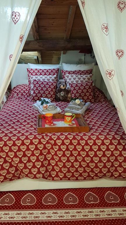 Postel nebo postele na pokoji v ubytování Loft Giuly