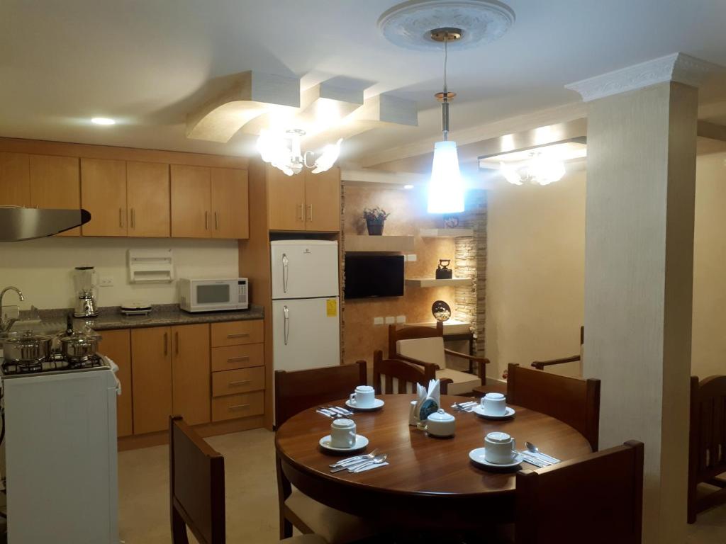 Kuchyň nebo kuchyňský kout v ubytování Hotel Casa Montero